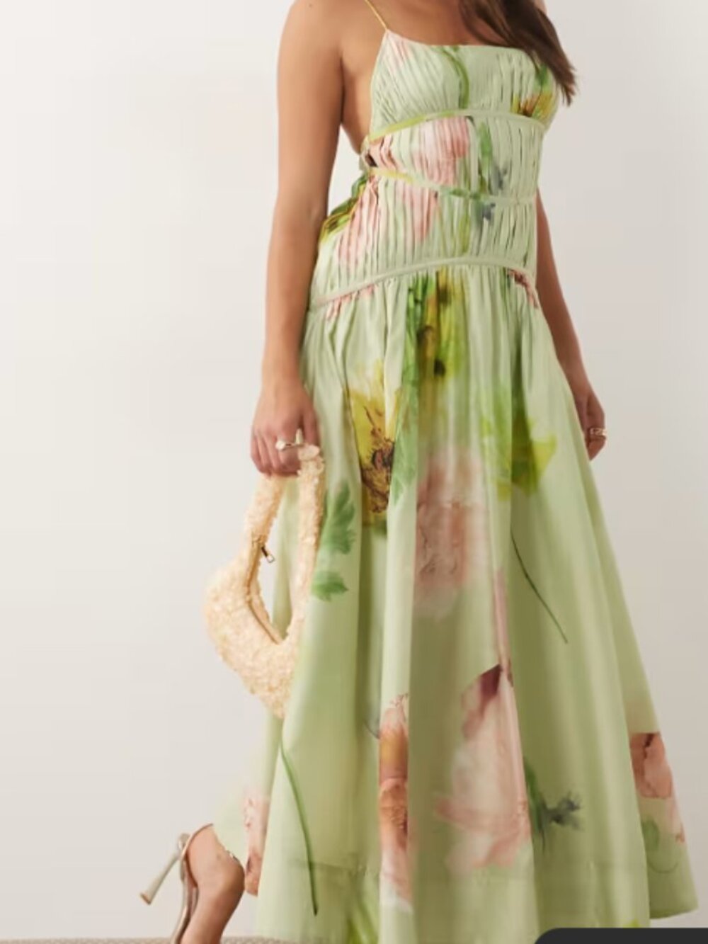 ASOS Design - Floral Mint Dress